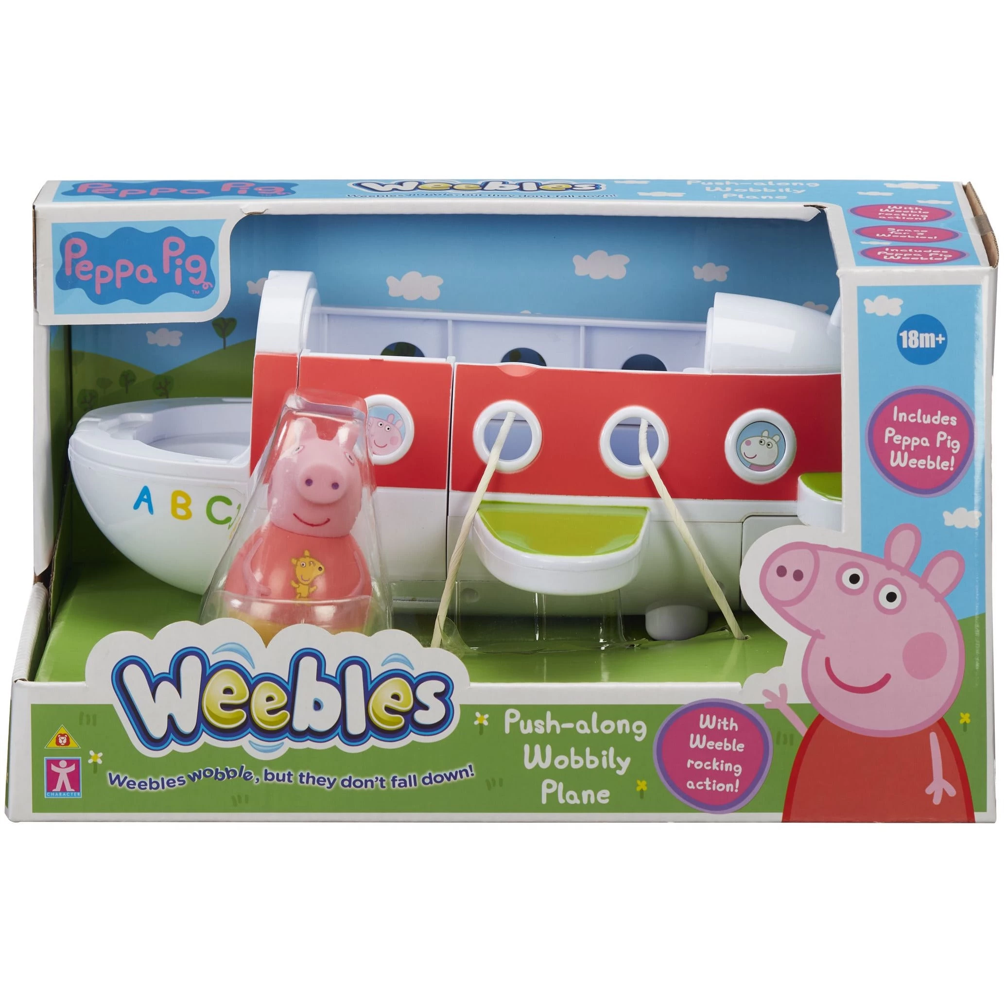 Peppa Pig Weebles Push Along Wobbily Plane 3 Peppa Pig Weebles Push Along Wobbily Plane