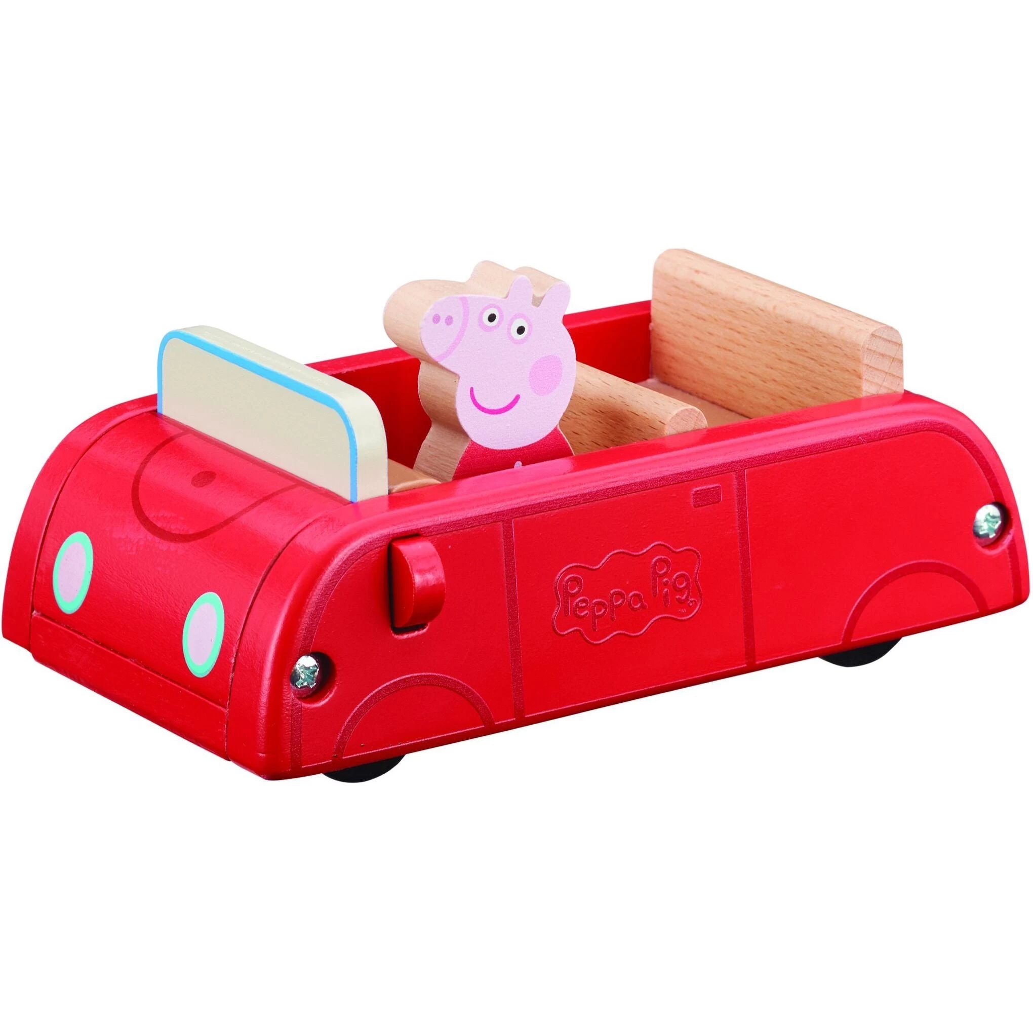 Peppa Pig Peppa's Wooden Play Family Car & Figure 4 Peppa Pig Peppa's Wooden Play Family Car & Figure - Image 2