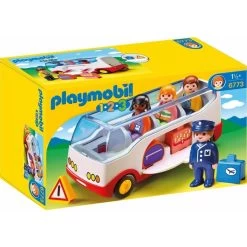 Playmobil 1.2.3 Airport Shuttle Bus With Sorting Function