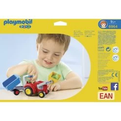Playmobil 1.2.3 Tractor With Trailer -Children's Toy Store Playmobil1.2.3TractorWithTrailer4