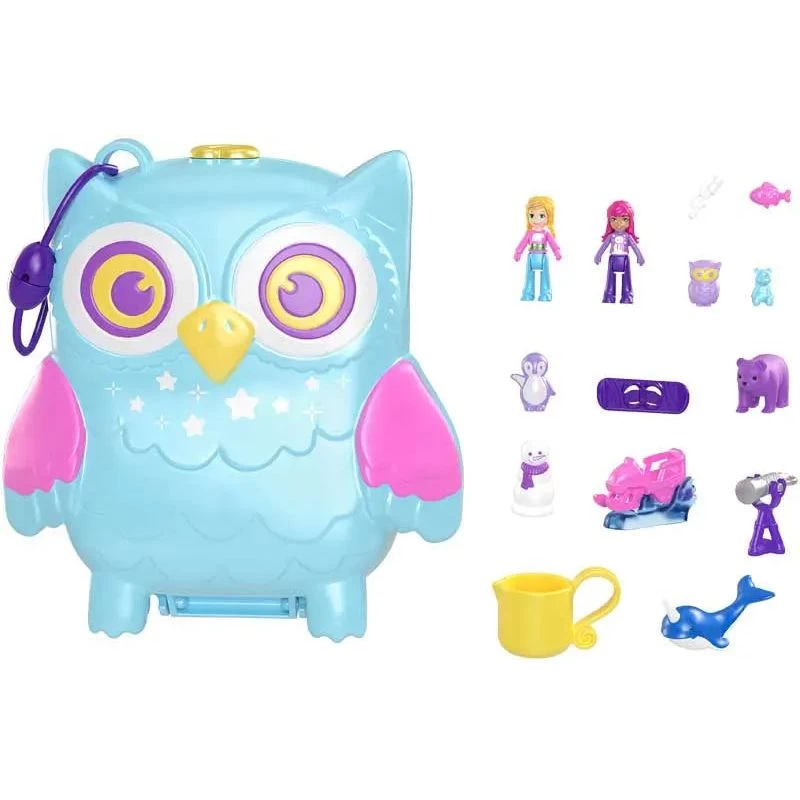 Polly Pocket Snowy Sleepover Owl Compact 4 Polly Pocket Snowy Sleepover Owl Compact - Image 2