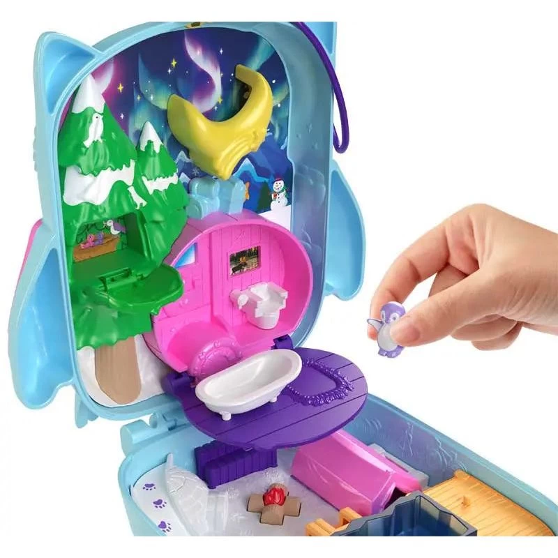 Polly Pocket Snowy Sleepover Owl Compact 5 Polly Pocket Snowy Sleepover Owl Compact - Image 3