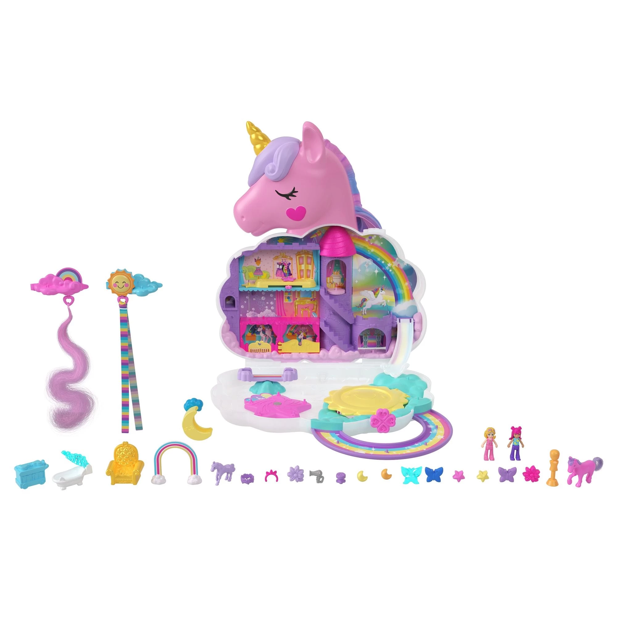Polly Pocket Rainbow Unicorn Playset 4 Polly Pocket Rainbow Unicorn Playset - Image 2
