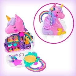 Polly Pocket Rainbow Unicorn Playset 10 Polly Pocket Rainbow Unicorn Playset -Children's Toy Store PollyPocketRainbowUnicornPlayset3