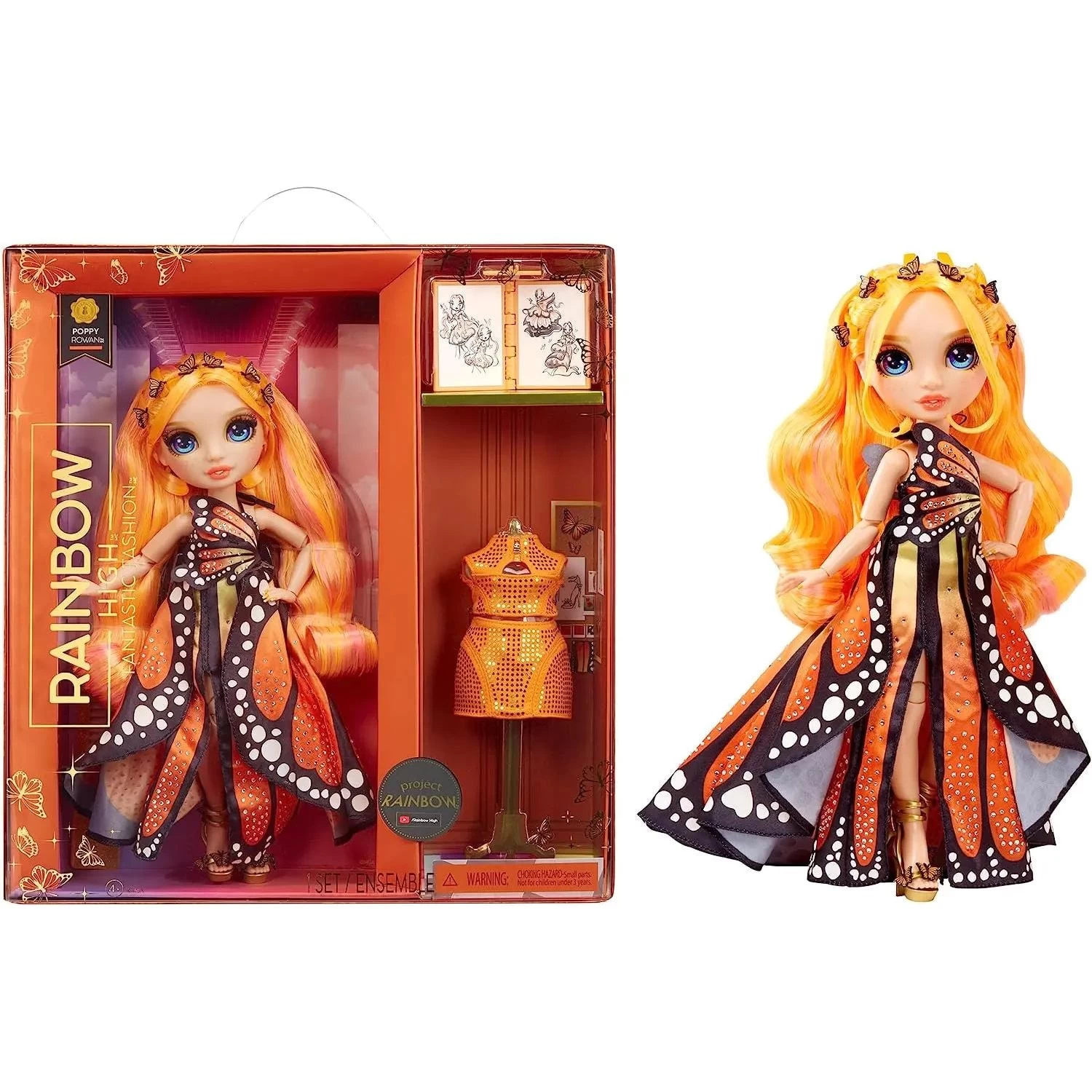 Rainbow High Fantastic Fashion Poppy Rowan Fashion Doll 3 Rainbow High Fantastic Fashion Poppy Rowan Fashion Doll