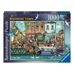 Ravensburger Riverside Town 1000 Piece Jigsaw Puzzle