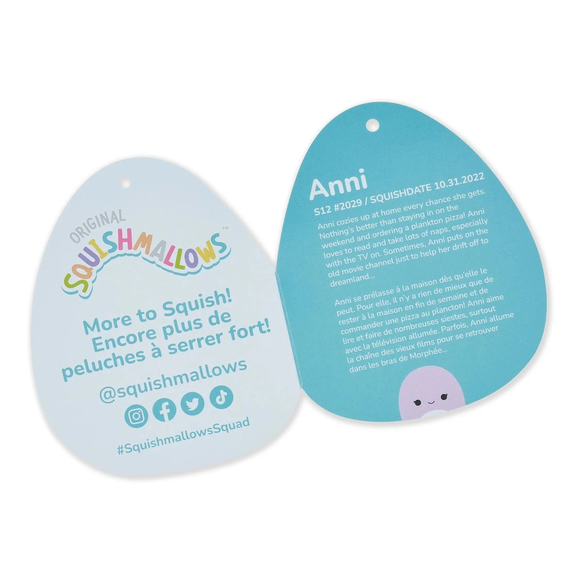 Squishmallows 12" Anni The Purple Jellyfish Plush 8 Squishmallows 12" Anni The Purple Jellyfish Plush - Image 6