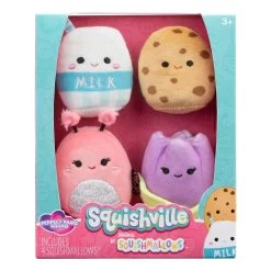 Squishmallows Squishville 2" Perfect Pairs Squad 4-Pack
