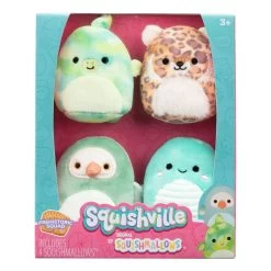 Squishmallows Squishville 2" Prehistoric Squad 4-Pack