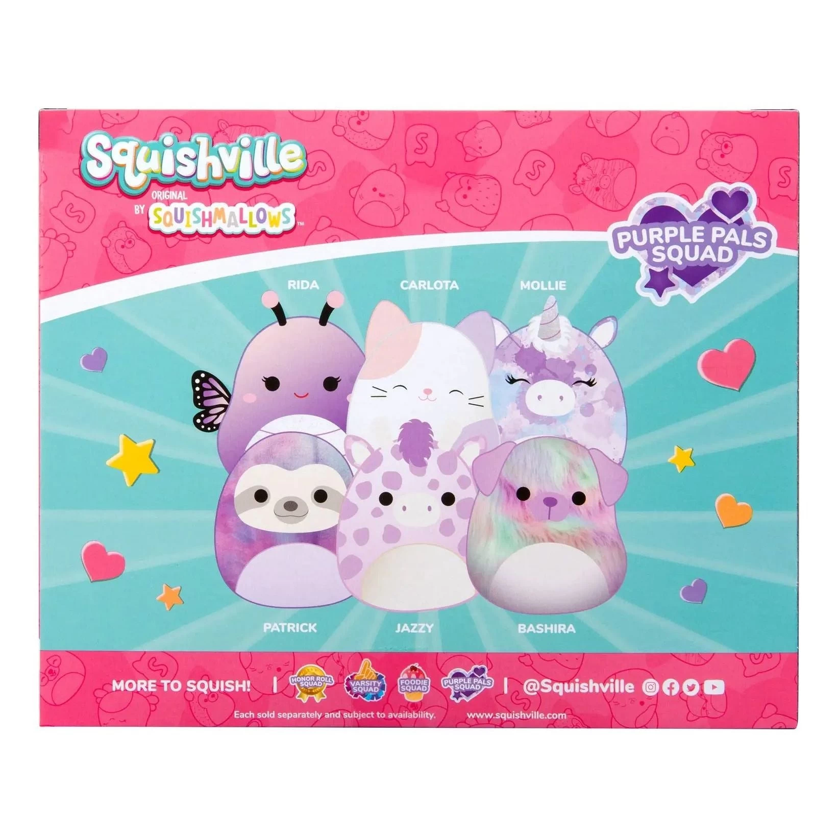 Squishmallows Squishville 2" Purple Pals Squad 6-Pack 4 Squishmallows Squishville 2" Purple Pals Squad 6-Pack - Image 2