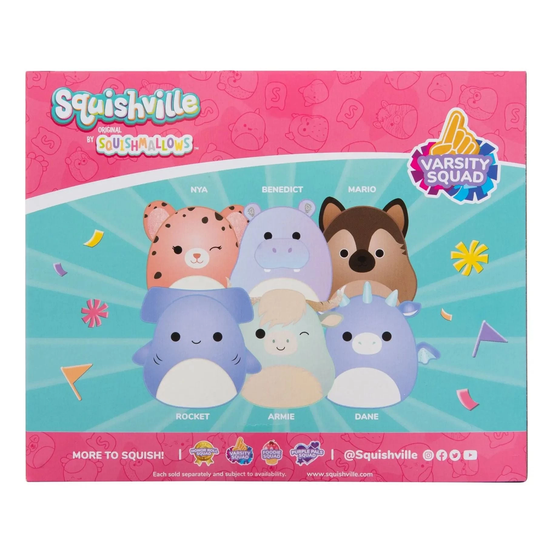 Squishmallows Squishville 2" Varsity Squad 6-Pack 4 Squishmallows Squishville 2" Varsity Squad 6-Pack - Image 2