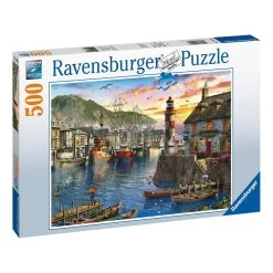 Ravensburger Sunrise At The Port 500 Piece Jigsaw Puzzle -Children's Toy Store Sunrise at the Port 500 Piece Jigsaw Puzzle Ravensburger 1687945065690