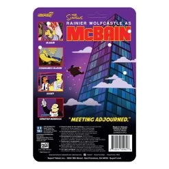 SUPER7 The Simpsons ReAction Action Figure Wave 1 McBain - Scoey 10 Cm -Children's Toy Store TheSimpsonsReActionActionFigureWave1McBain Scoey10cm3
