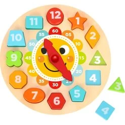 Tooky Toy Wooden Clock Puzzle