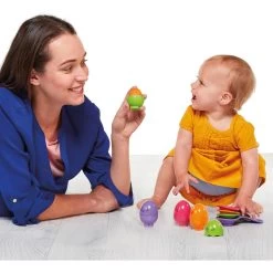 Tomy Toomies Hide & Squeak Egg & Spoon Set -Children's Toy Store ToomiesHide SqueakEgg SpoonSet2