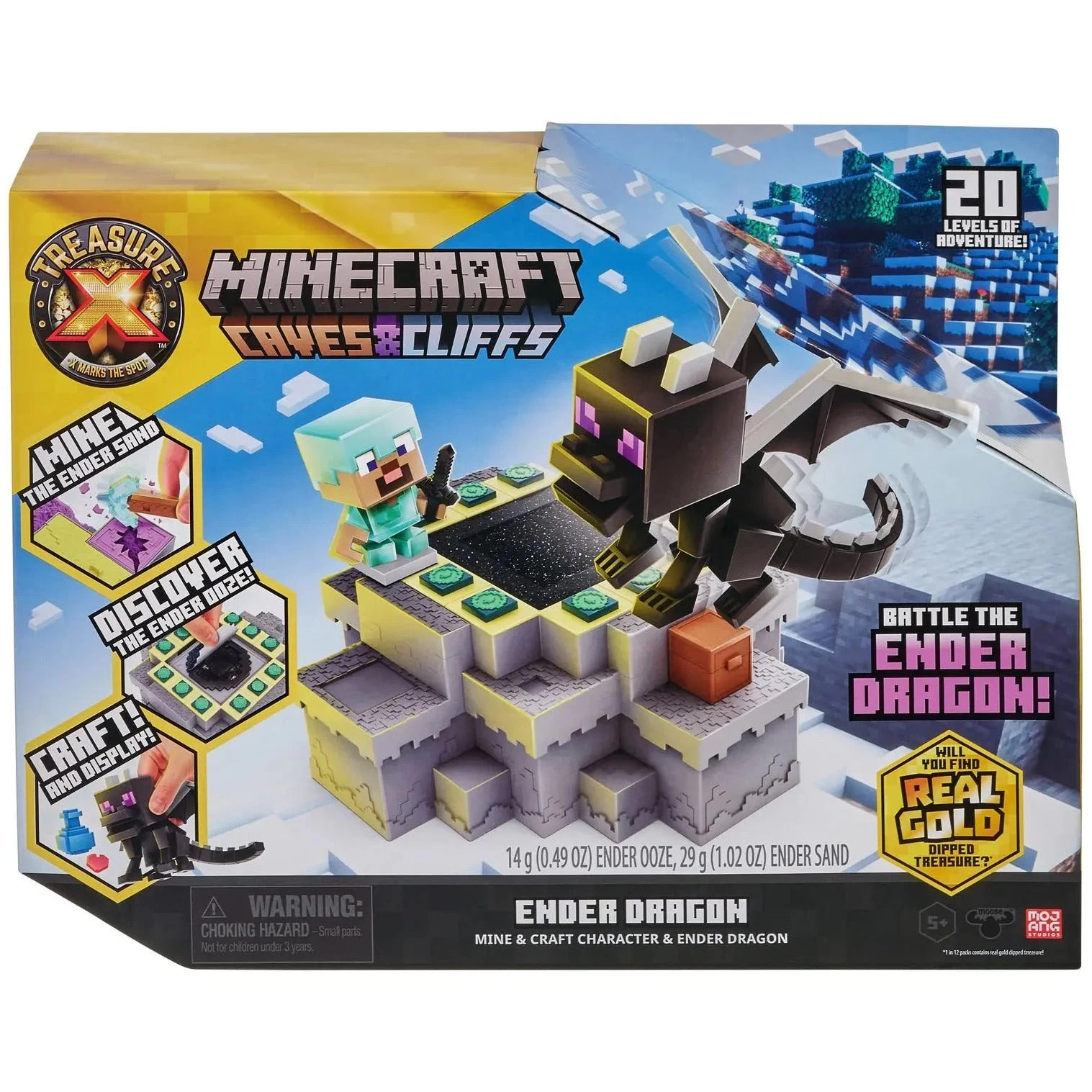 Treasure X Minecraft Caves & Cliffs Ender Dragon Series 2 3 Treasure X Minecraft Caves & Cliffs Ender Dragon Series 2