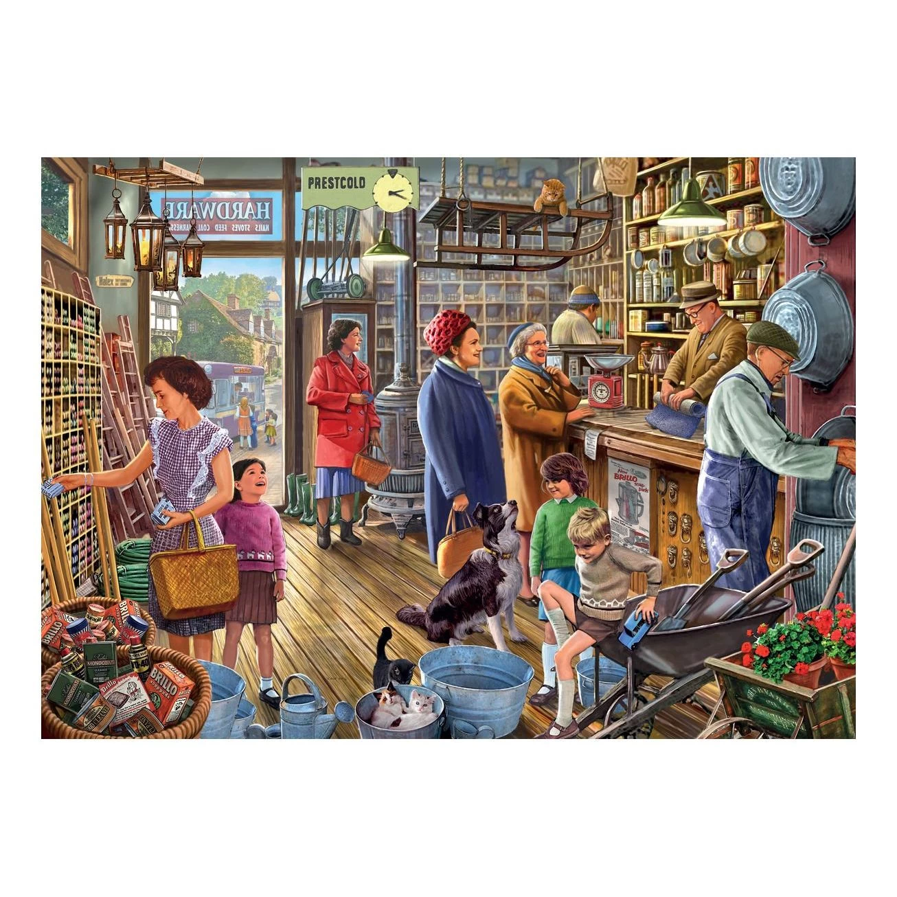 Ye Olde Shoppe Collection Hardware Shoppe 1000 Piece Jigsaw Puzzle 4 Ye Olde Shoppe Collection Hardware Shoppe 1000 Piece Jigsaw Puzzle - Image 2