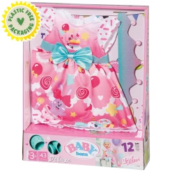 Baby Born Deluxe Birthday Dress 43cm -Children's Toy Store babyborndeluxebirthdaydress